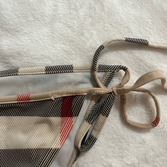 Burberry Plaid Bikini Set in Tan and Black - Picture 8 of 14